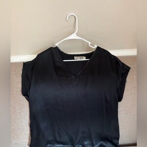 Beautiful women’s black silk shirt
